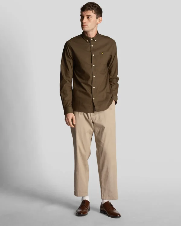 Lyle & Scott Hemden<Leichtes Oxford Hemd Olive