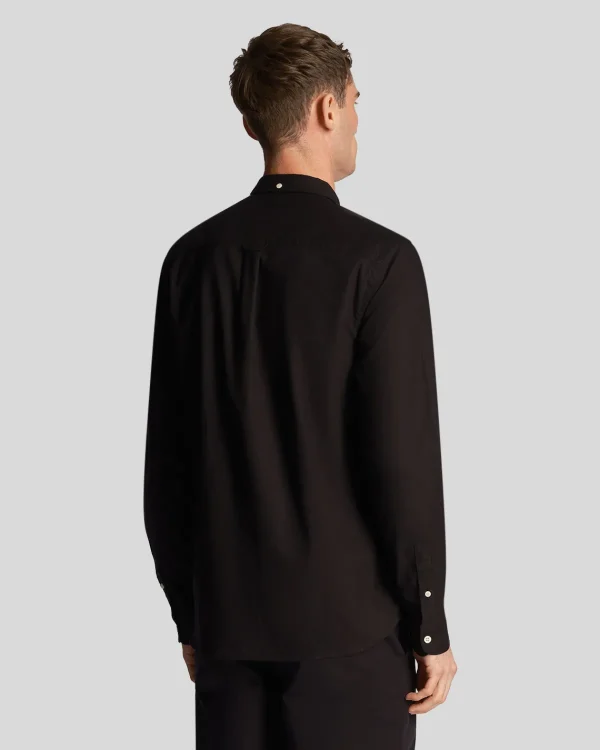 Lyle & Scott Hemden<Leichtes Oxford Hemd Pechschwarz