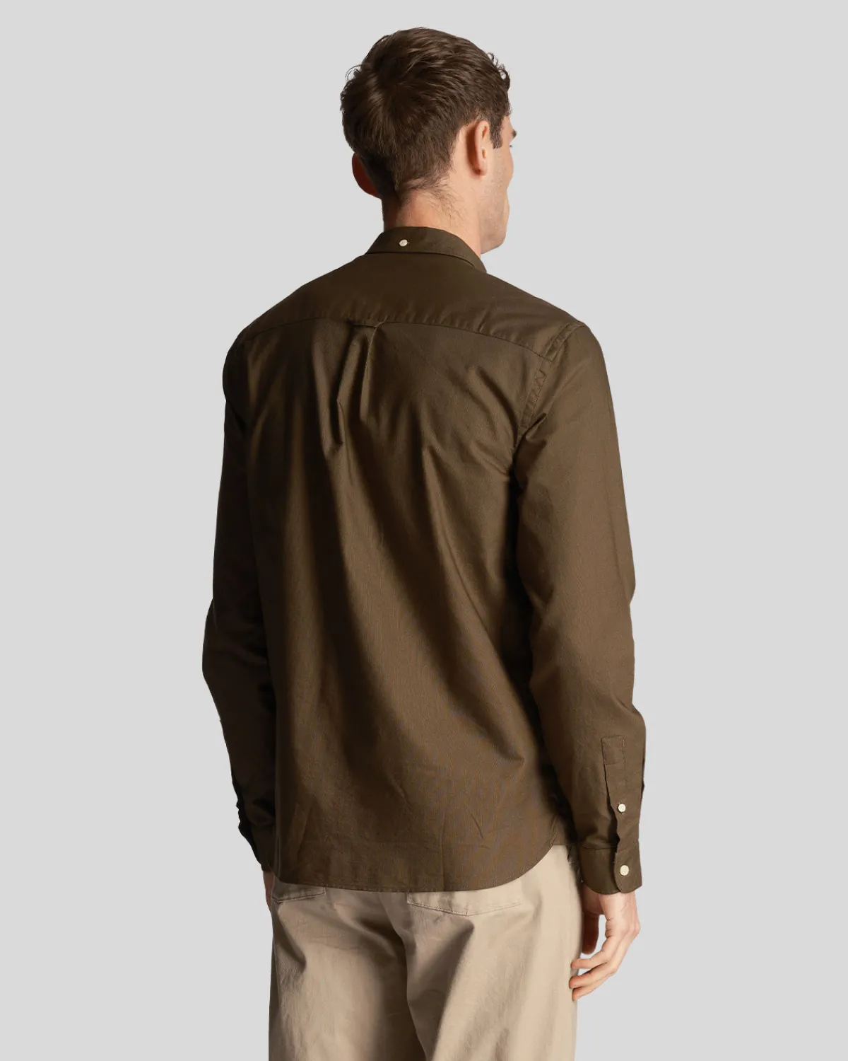 leichtes_oxford_hemd_2.webp Lyle & Scott Hemden<Leichtes Oxford Hemd Olive