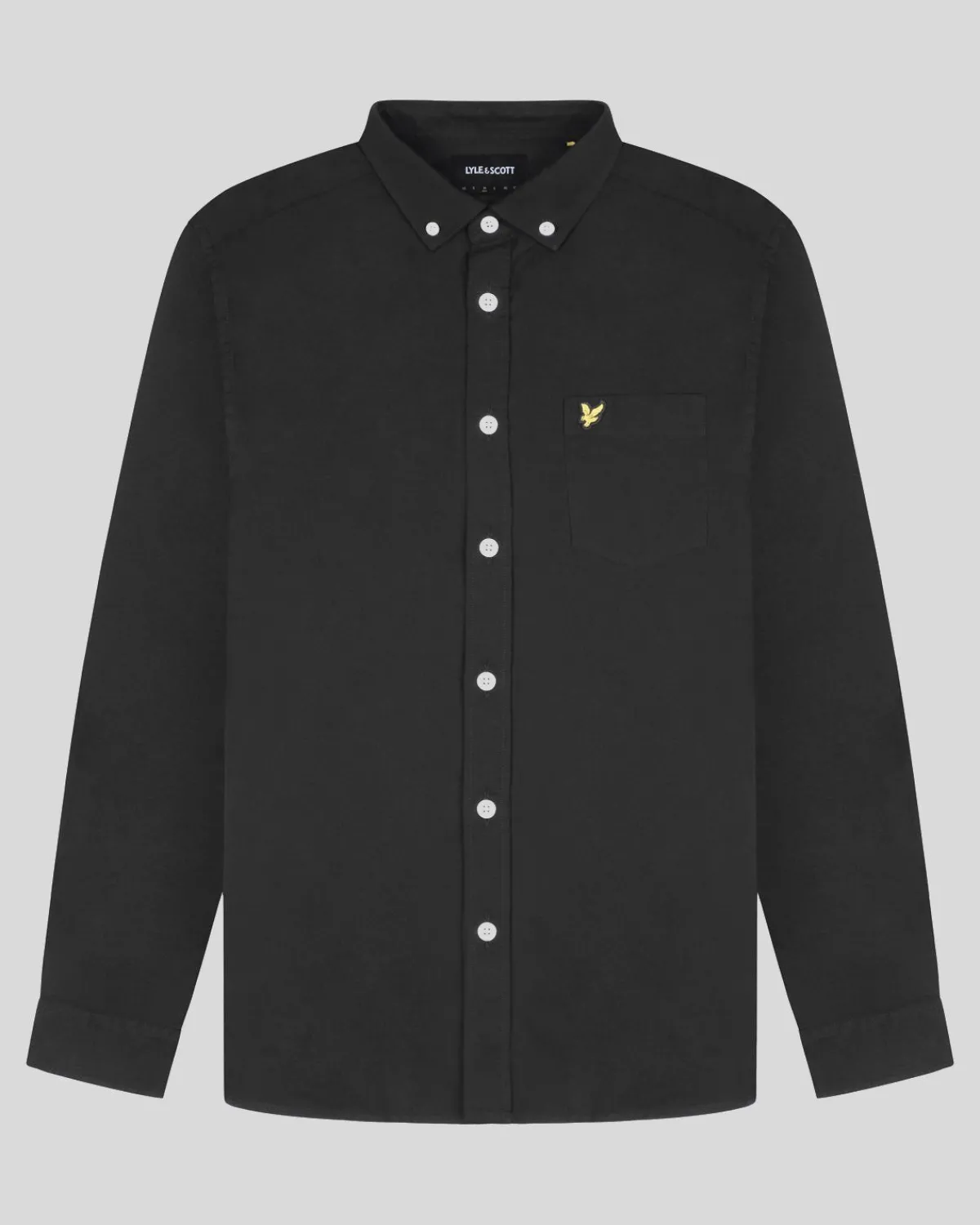 leichtes_oxford_hemd_4-3.webp Lyle & Scott Hemden<Leichtes Oxford Hemd Pechschwarz