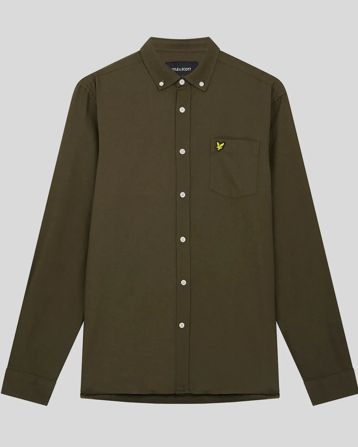 leichtes_oxford_hemd_4.webp Lyle & Scott Hemden<Leichtes Oxford Hemd Olive