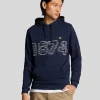 Lyle & Scott Kapuzenpullover<1874 Logo Pullover Hoodie Marine
