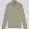 Lyle & Scott Groß & Groß | Übergrößen<Loopback 1/4 Zip Sweatshirt SageUniform