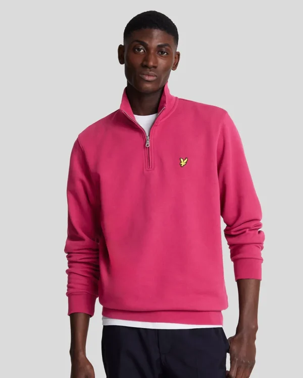 Lyle & Scott Vermächtnis | Sweatshirts<Loopback 1/4 Zip Sweatshirt RichBurgundy