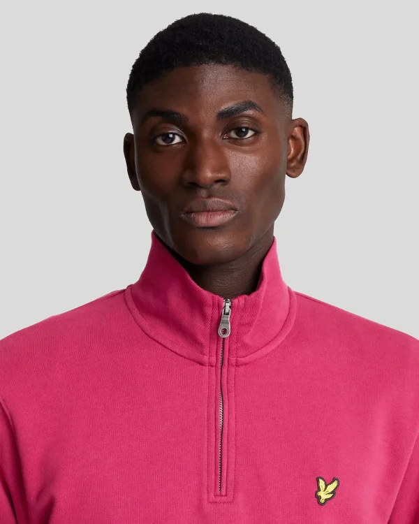 Lyle & Scott Vermächtnis | Sweatshirts<Loopback 1/4 Zip Sweatshirt RichBurgundy