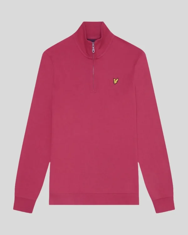 Lyle & Scott Vermächtnis | Sweatshirts<Loopback 1/4 Zip Sweatshirt RichBurgundy