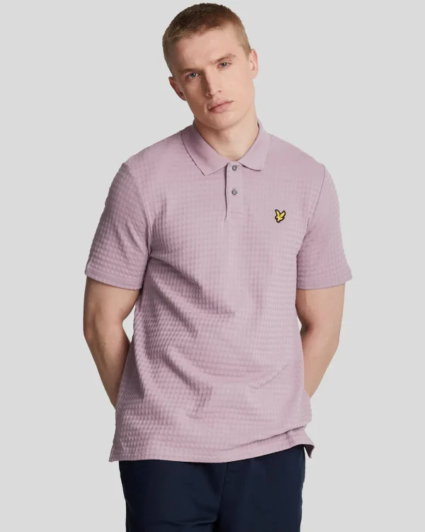 Lyle & Scott Polohemden<Micro Argyle Polohemd MountainThistle
