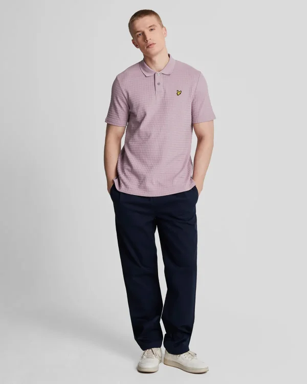 Lyle & Scott Polohemden<Micro Argyle Polohemd MountainThistle
