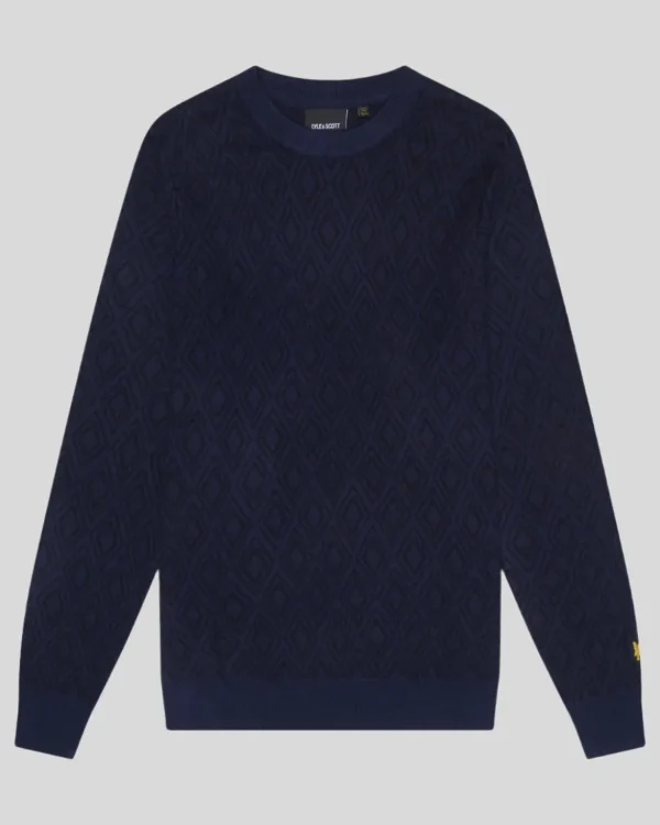 Lyle & Scott Pullover & Strickwaren<Monogramm Intarsien Pullover NavyNight