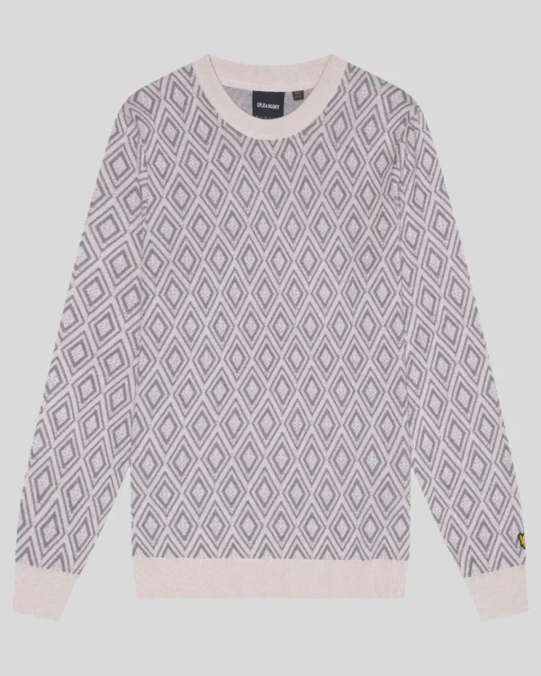 Lyle & Scott Pullover & Strickwaren<Monogramm Intarsien Pullover Canvas