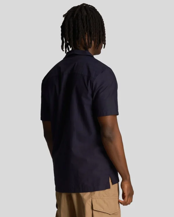 Lyle & Scott Drehbuchsticke | Hemden<Nadelstreifenhemd mit Revere-Kragen DunkleMarine