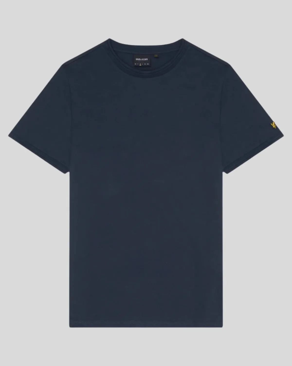 ottoman_tshirt_mit_spitze_4.webp Lyle & Scott T-shirts<Ottoman T-Shirt mit Spitze MuddyNavy