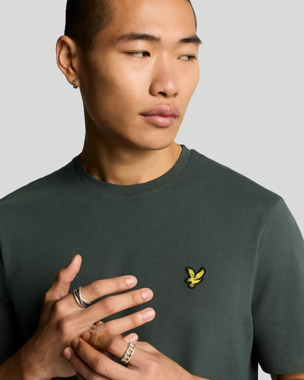 Lyle & Scott Vermächtnis | T-shirts<Pique T-Shirt DeepGreen