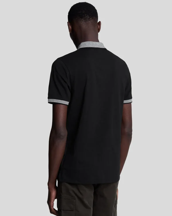Lyle & Scott Polohemden<Polohemd mit Markenbesatz JetBlack/White