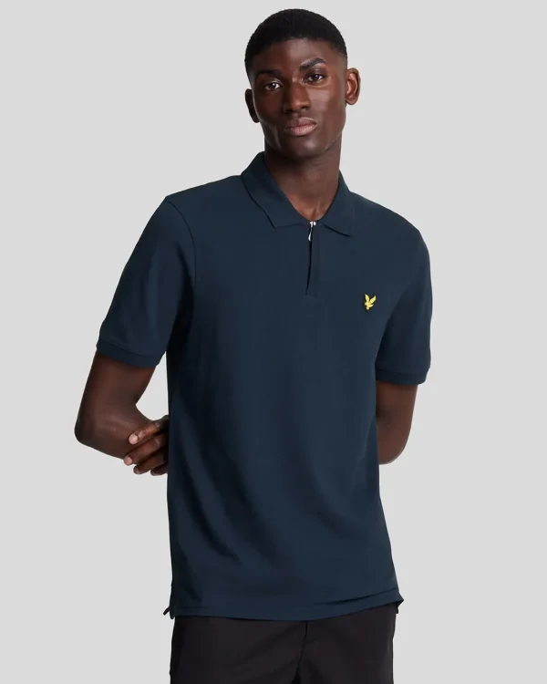 Lyle & Scott Polohemden<Polohemd mit Reißverschluss DarkNavy
