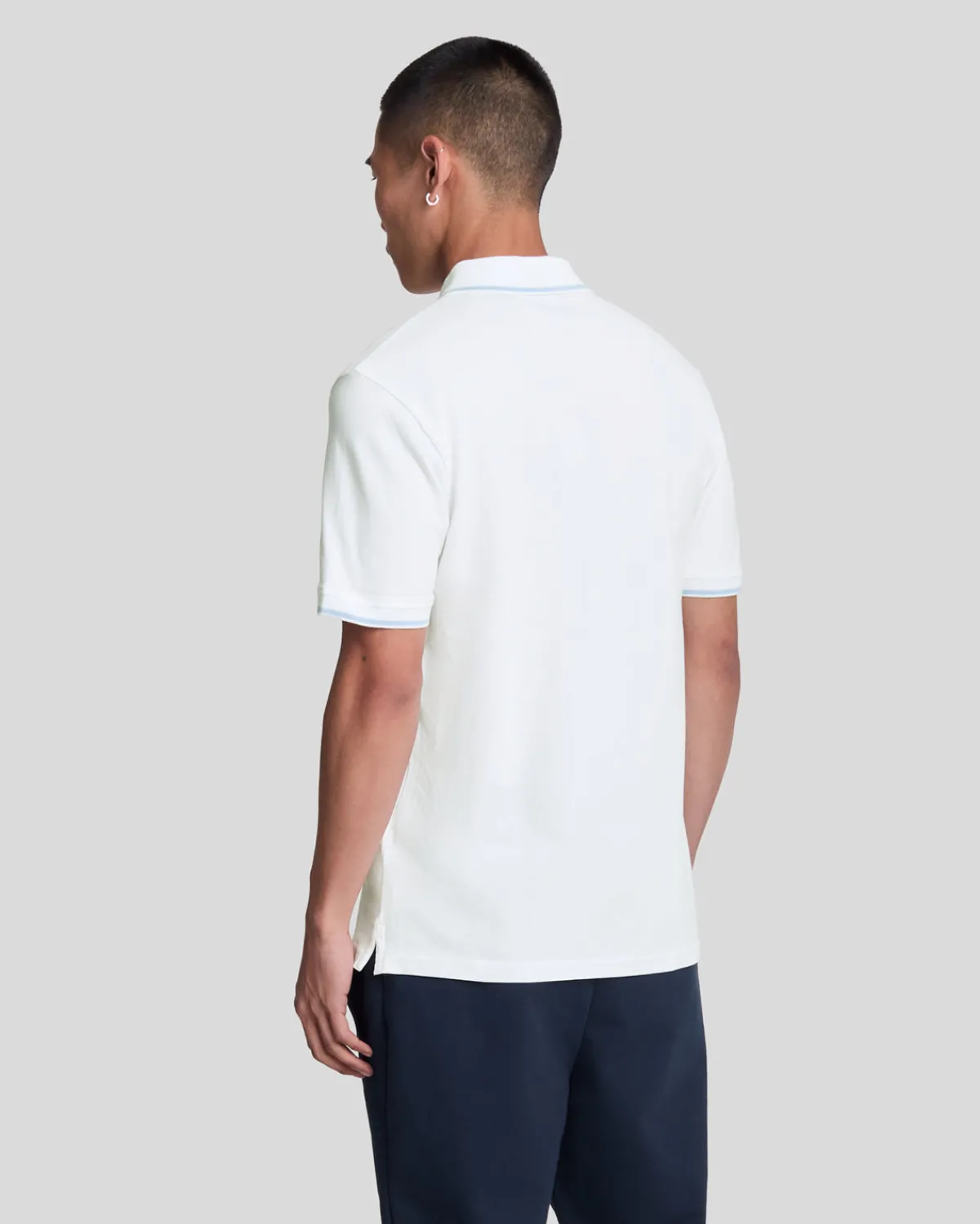 polohemd_mit_spitze_2.webp Lyle & Scott Polohemden<Polohemd mit Spitze Weiß/hellblau