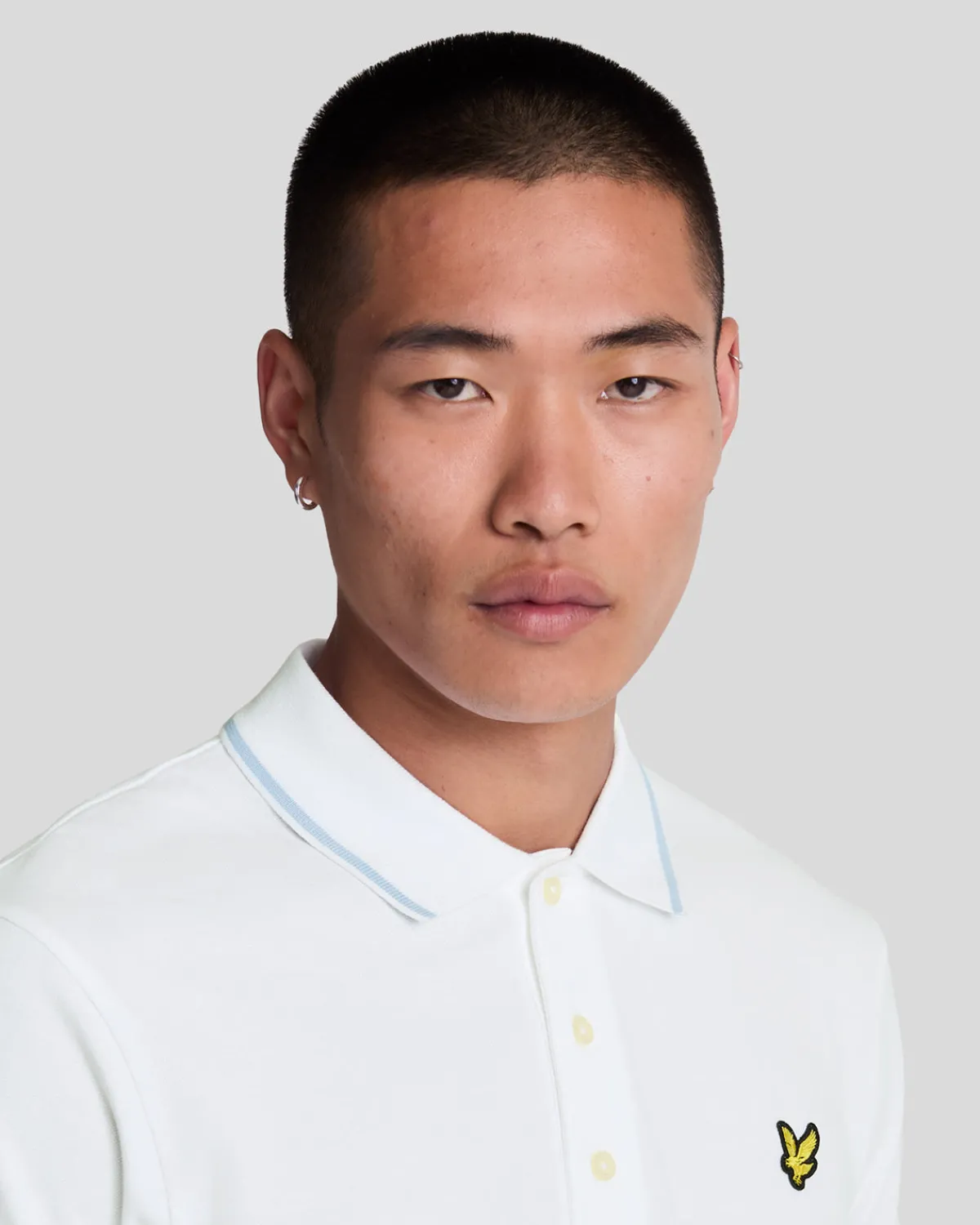 polohemd_mit_spitze_3.webp Lyle & Scott Polohemden<Polohemd mit Spitze Weiß/hellblau