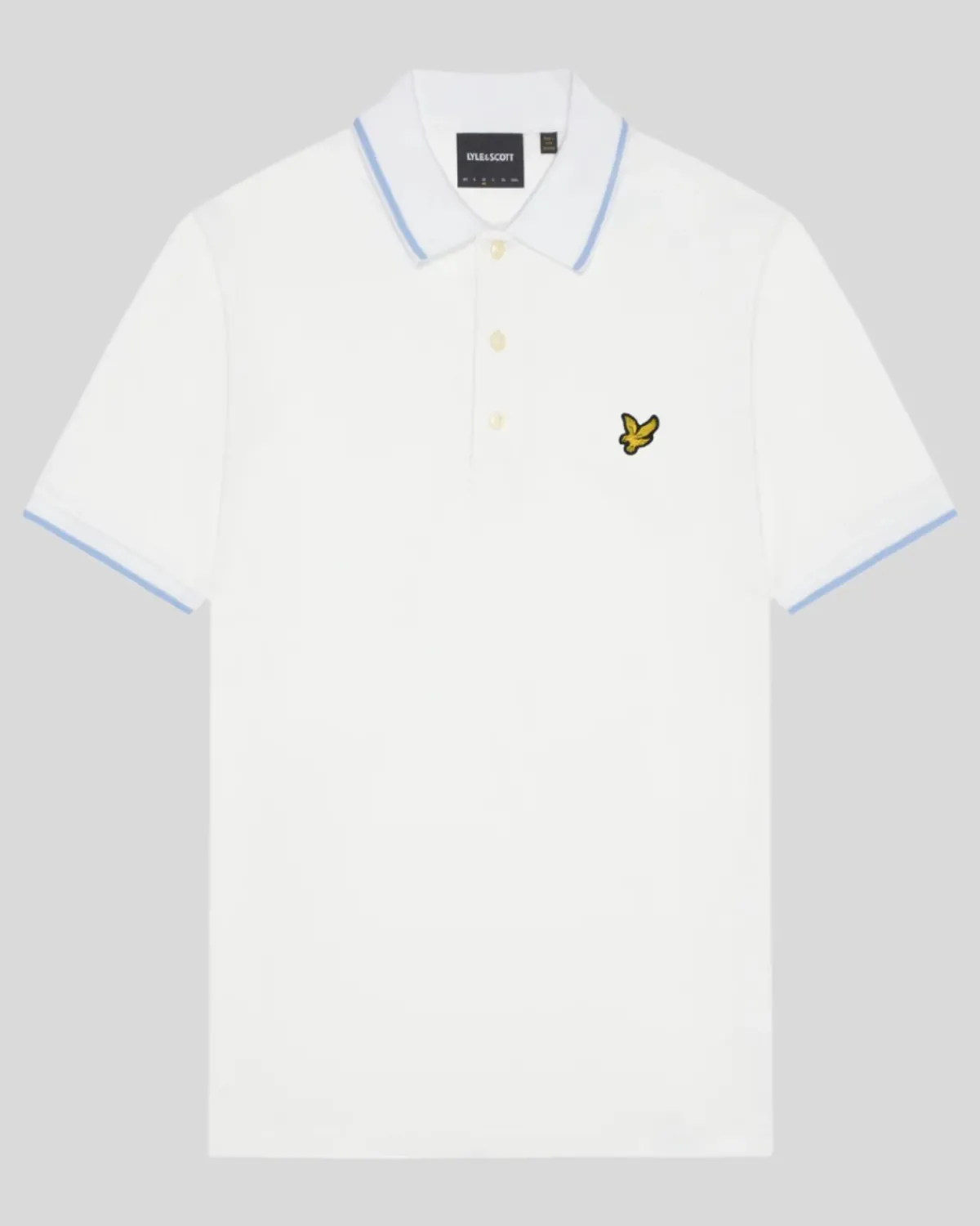 polohemd_mit_spitze_4.webp Lyle & Scott Polohemden<Polohemd mit Spitze Weiß/hellblau