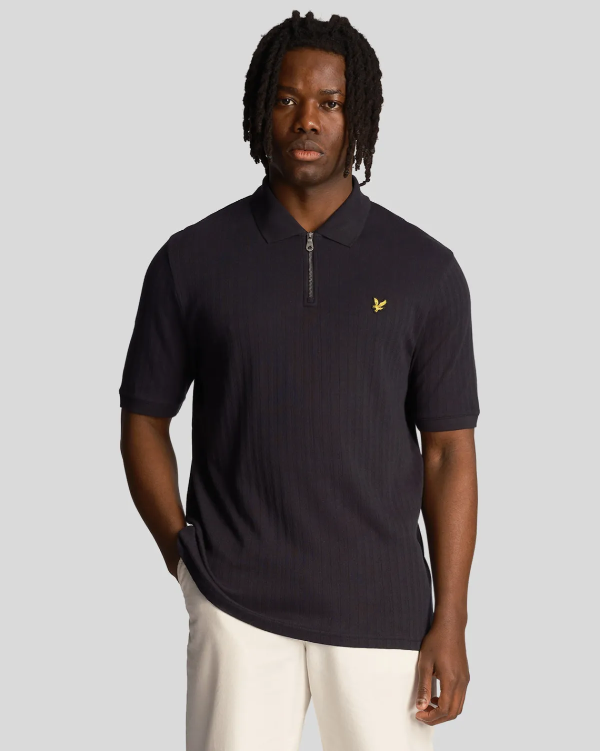 polohemd_mit_strukturierten_streifen_0.webp Lyle & Scott Polohemden<Polohemd mit strukturierten Streifen DunkleMarine