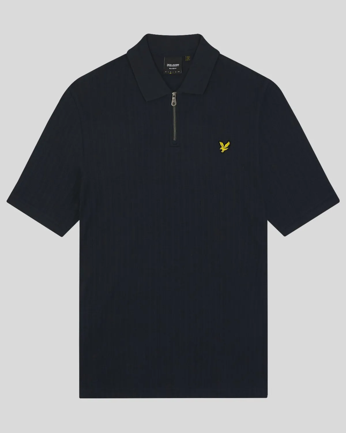 polohemd_mit_strukturierten_streifen_4.webp Lyle & Scott Polohemden<Polohemd mit strukturierten Streifen DunkleMarine