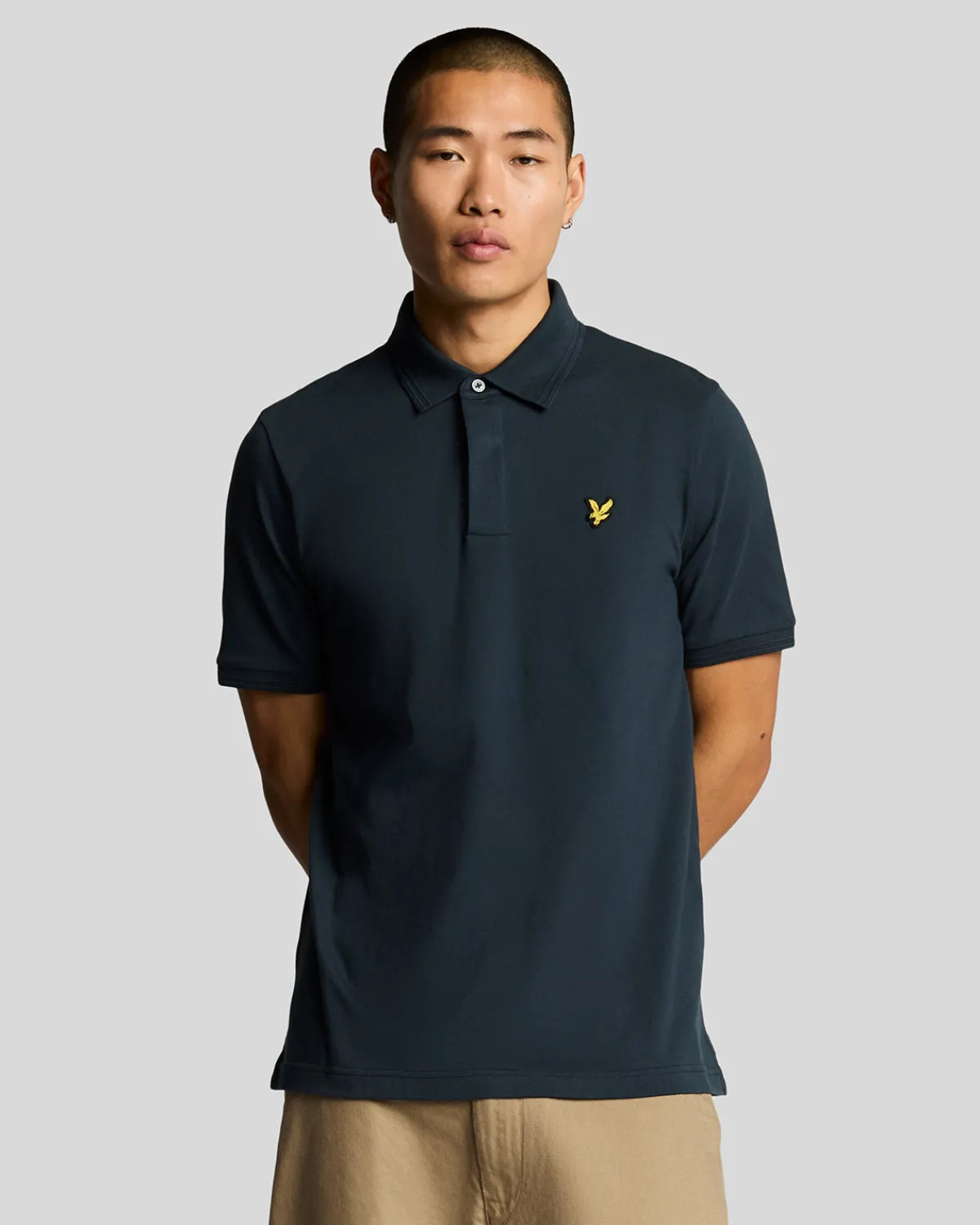 poloshirt_mit_osmanischer_spitze_0-2.webp Lyle & Scott Polohemden<Poloshirt mit osmanischer Spitze MuddyNavy
