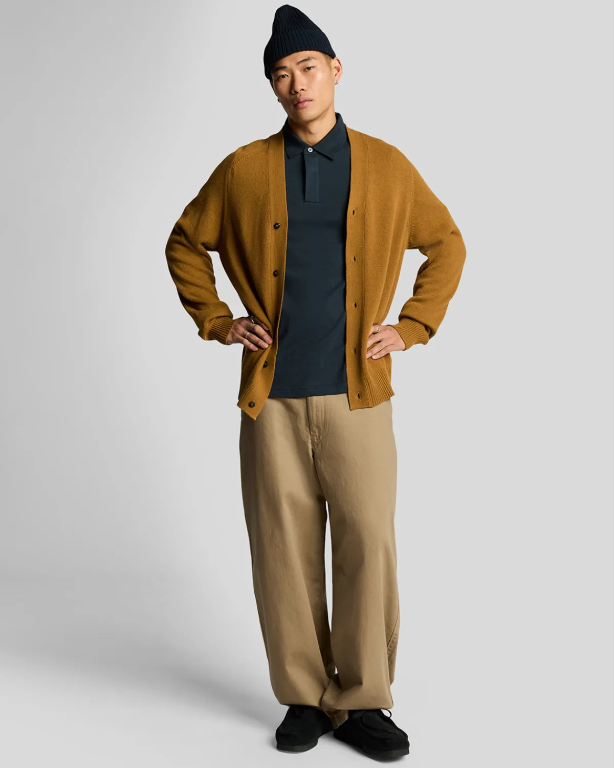 poloshirt_mit_osmanischer_spitze_1-2.webp Lyle & Scott Polohemden<Poloshirt mit osmanischer Spitze MuddyNavy