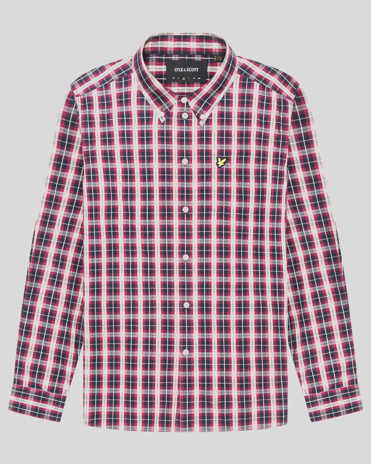 popelinehemd_mit_gewaschenem_karo_4.webp Lyle & Scott Vermächtnis | Hemden<Popeline-Hemd mit gewaschenem Karo DarkNavy/RichBurgundy