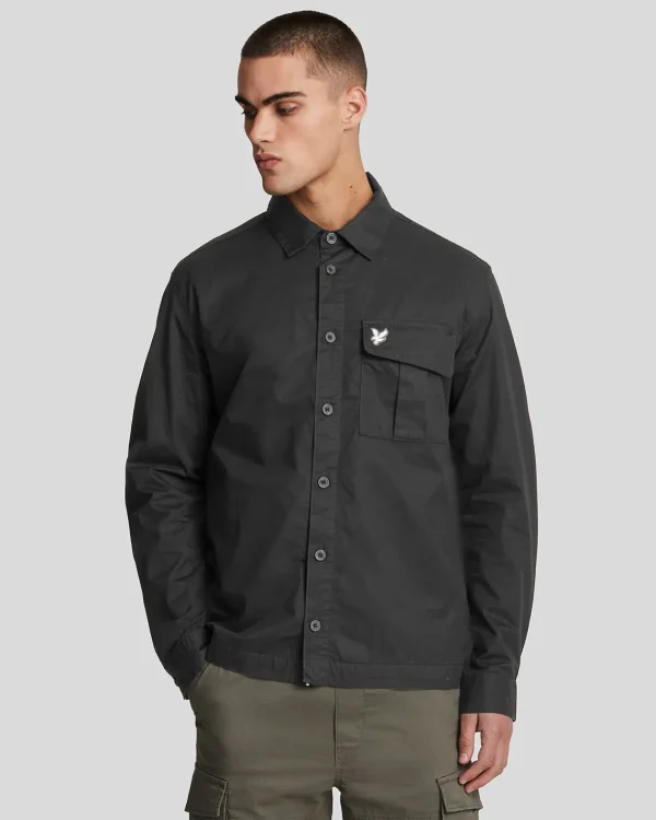 Lyle & Scott Mäntel & Jacken<Premium Überhemd mit plissierten Taschen Lacquer