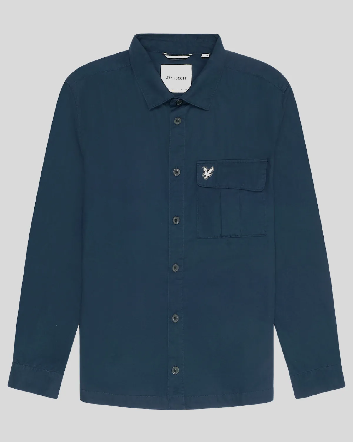 premium_berhemd_mit_plissierten_taschen_4.webp Lyle & Scott Mäntel & Jacken<Premium Überhemd mit plissierten Taschen MidnightNavy