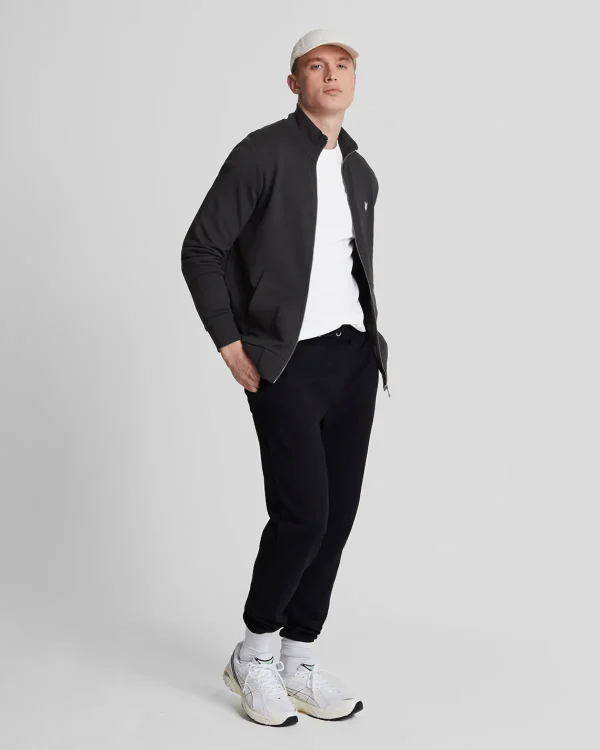 Lyle & Scott Sweatshirts<Premium Diagonalgewebe French Terry Sweatshirt mit Reißverschluss Lacquer
