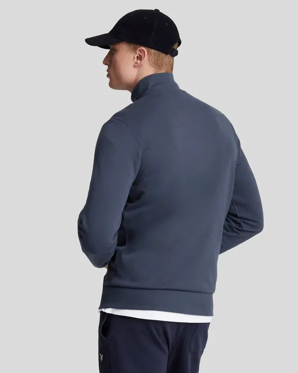 Lyle & Scott Sweatshirts<Premium Diagonalgewebe French Terry Sweatshirt mit Reißverschluss MidnightNavy