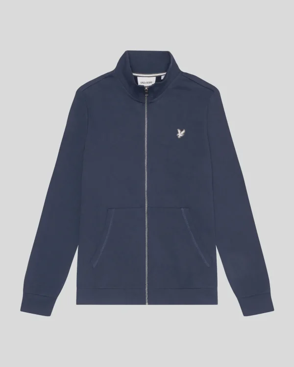 Lyle & Scott Sweatshirts<Premium Diagonalgewebe French Terry Sweatshirt mit Reißverschluss MidnightNavy