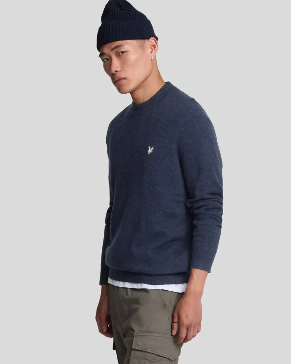 Lyle & Scott Reframed | Pullover & Strickwaren<Premium Kaschmir-Mischung Rundhals-Pullover MidnightNavy
