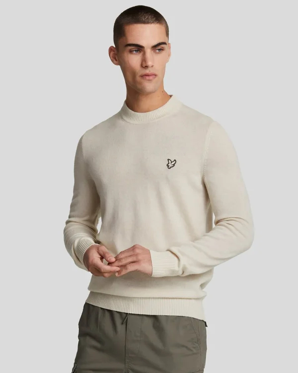 Lyle & Scott Reframed<Premium Kaschmir-Mischung Rundhals-Pullover DiscoveryKhaki