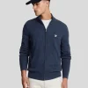 Lyle & Scott Reframed<Premium Kaschmir-Mischung Zip Through Pullover MidnightNavy