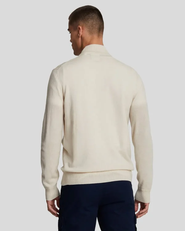 Lyle & Scott Reframed<Premium Kaschmir-Mischung Zip Through Pullover DiscoveryKhaki