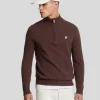 Lyle & Scott Reframed<Premium Lambswool 1/4 Zip Pullover RubberRed