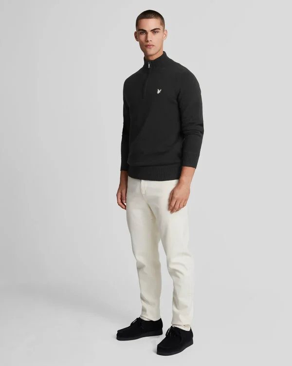 Lyle & Scott Reframed | Pullover & Strickwaren<Premium Lambswool 1/4 Zip Pullover Lacquer