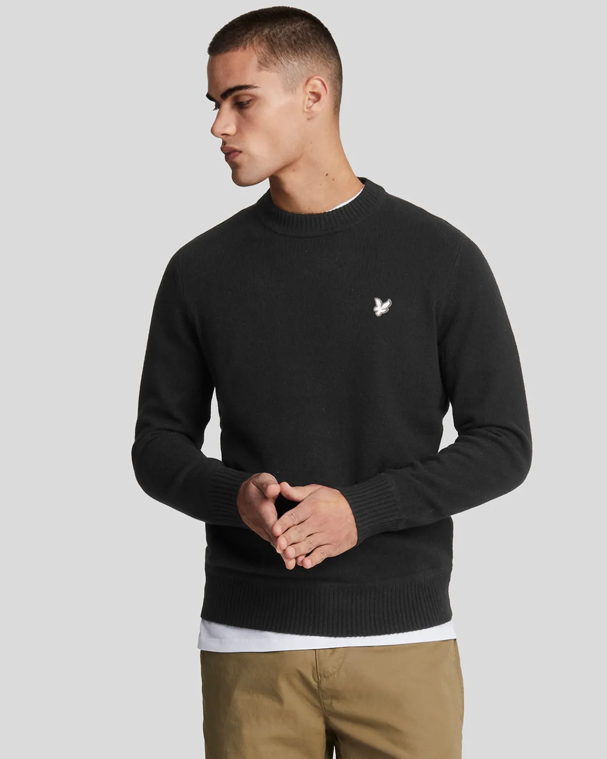 premium_lambswool_rundhalsausschnitt_pullover_0.webp Lyle & Scott Reframed<Premium Lambswool Rundhalsausschnitt Pullover Lacquer
