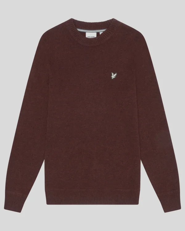 Lyle & Scott Reframed<Premium Lambswool Rundhalsausschnitt Pullover RubberRed