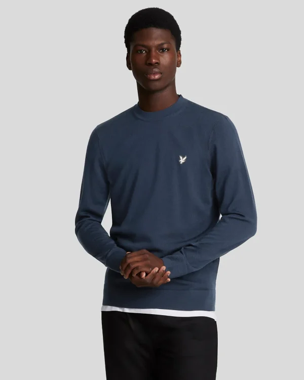 Lyle & Scott Reframed | Pullover & Strickwaren<Premium Merino Rundhals-Pullover MidnightNavy