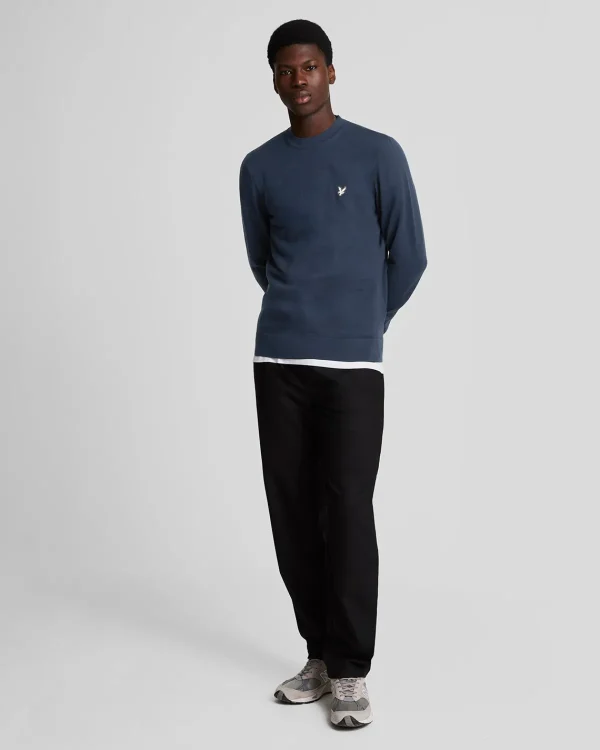 Lyle & Scott Reframed | Pullover & Strickwaren<Premium Merino Rundhals-Pullover MidnightNavy