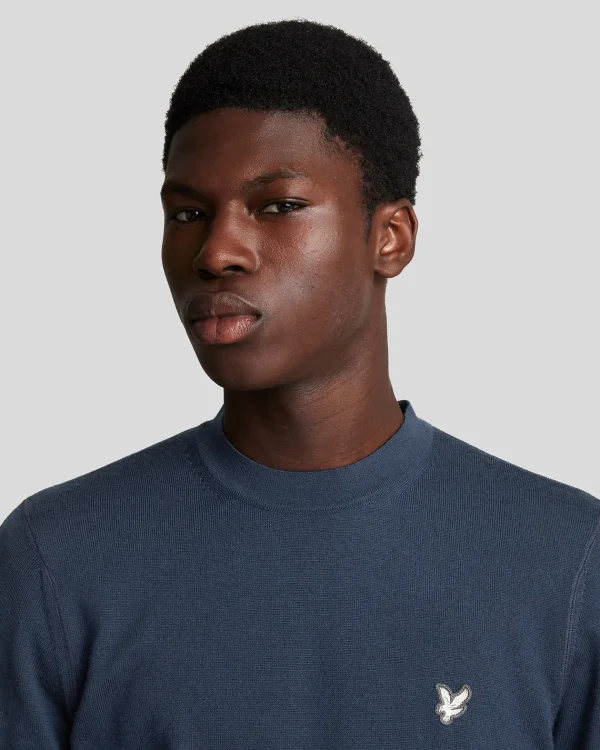 Lyle & Scott Reframed | Pullover & Strickwaren<Premium Merino Rundhals-Pullover MidnightNavy