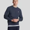 Lyle & Scott Reframed | Sweatshirts<Premium Sweatshirt mit Rundhalsausschnitt aus French Terry in Diagonalbindung MidnightNavy