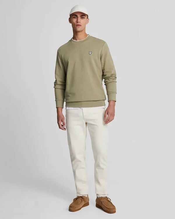 Lyle & Scott Sweatshirts<Premium Sweatshirt mit Rundhalsausschnitt aus French Terry in Diagonalbindung Woolwich