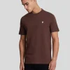 Lyle & Scott Reframed | T-shirts<Premium T-Shirt mit Rundhalsausschnitt aus Baumwolle RubberRed