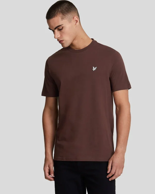 Lyle & Scott Reframed | T-shirts<Premium T-Shirt mit Rundhalsausschnitt aus Baumwolle RubberRed