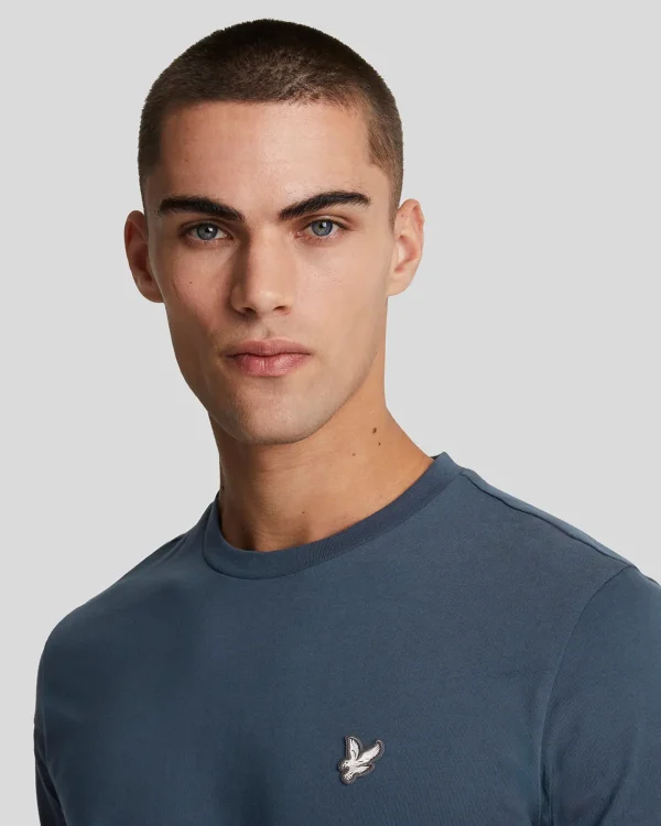 Lyle & Scott Reframed | T-shirts<Premium T-Shirt mit Rundhalsausschnitt aus Baumwolle MidnightNavy