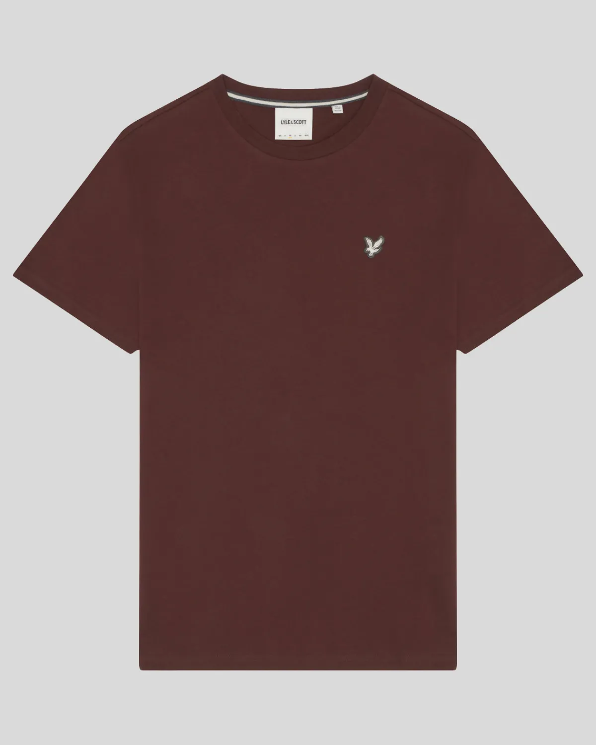 premium_tshirt_mit_rundhalsausschnitt_aus_baumwolle_4.webp Lyle & Scott Reframed | T-shirts<Premium T-Shirt mit Rundhalsausschnitt aus Baumwolle RubberRed