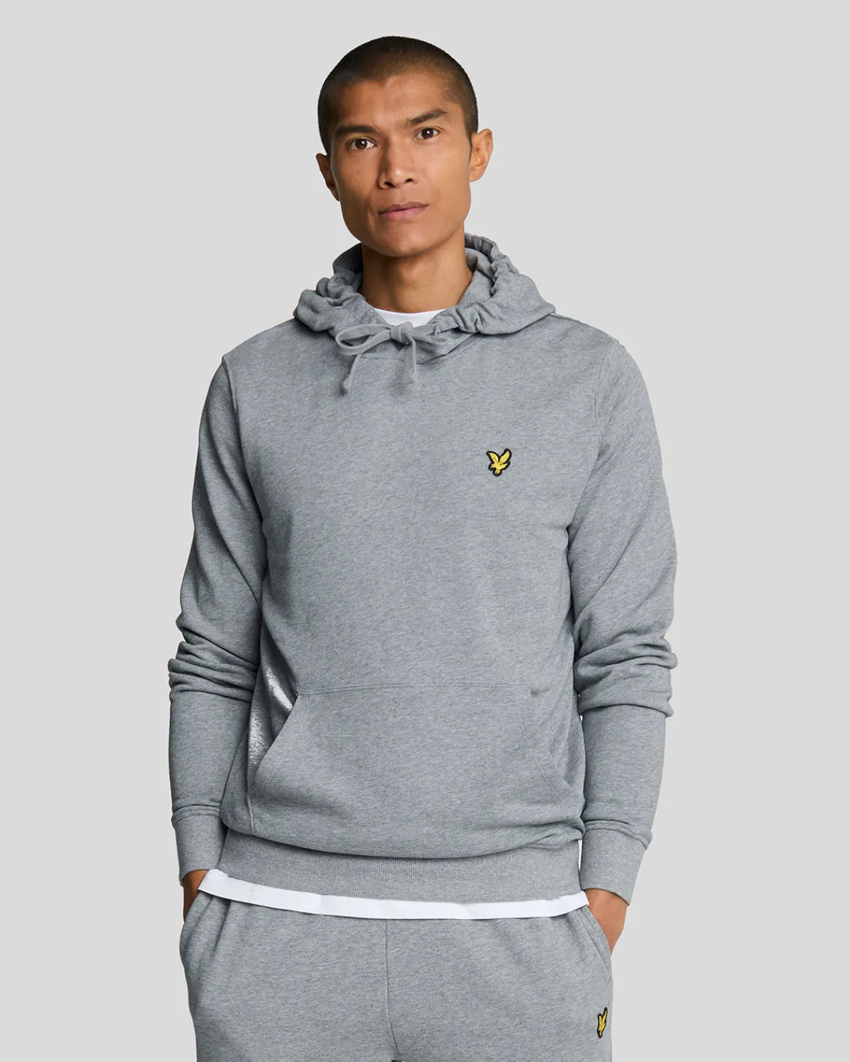 pullover_hoodie_0-11.webp Lyle & Scott Kapuzenpullover<Pullover Hoodie MidGreyMargel
